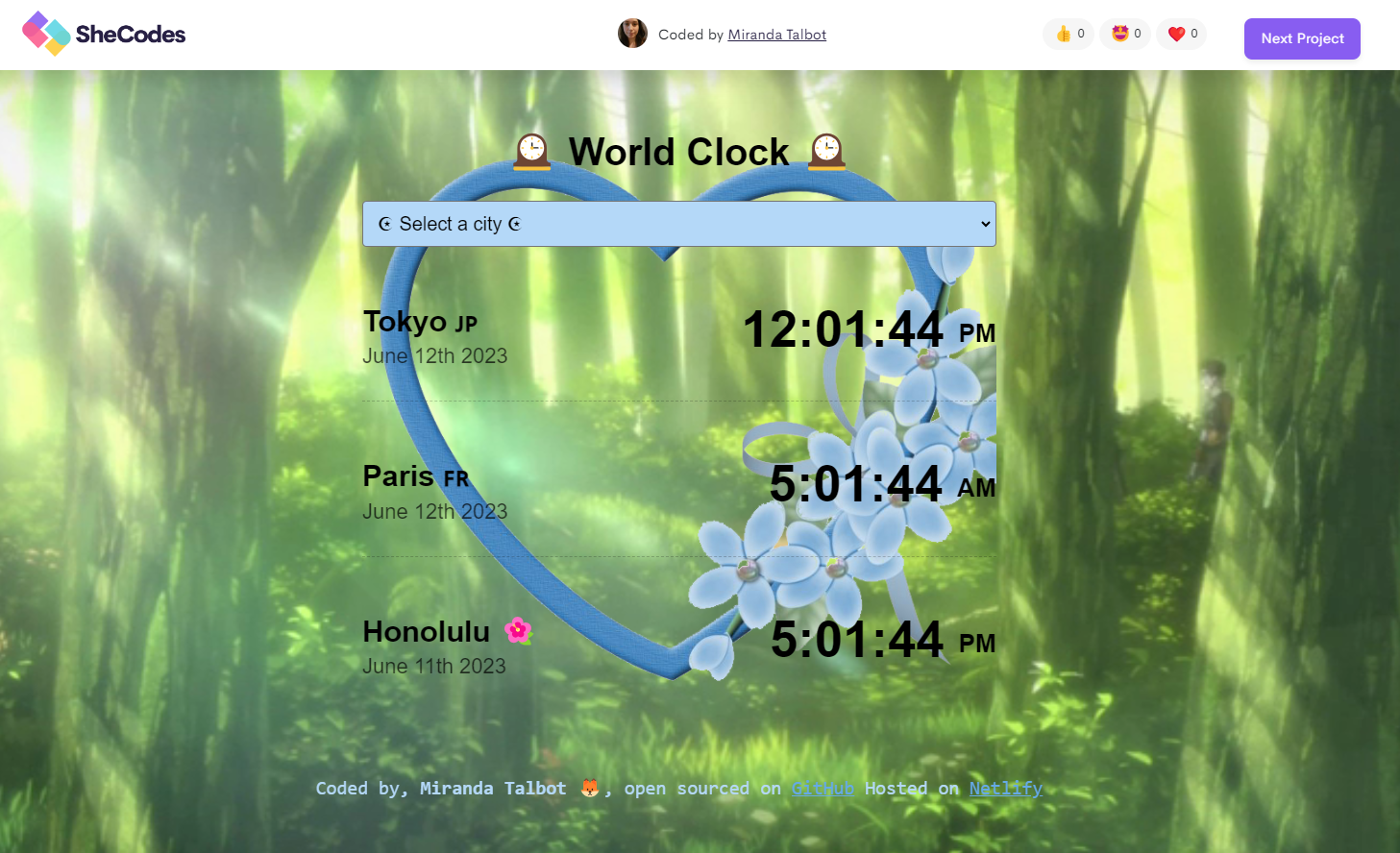 World Clock project